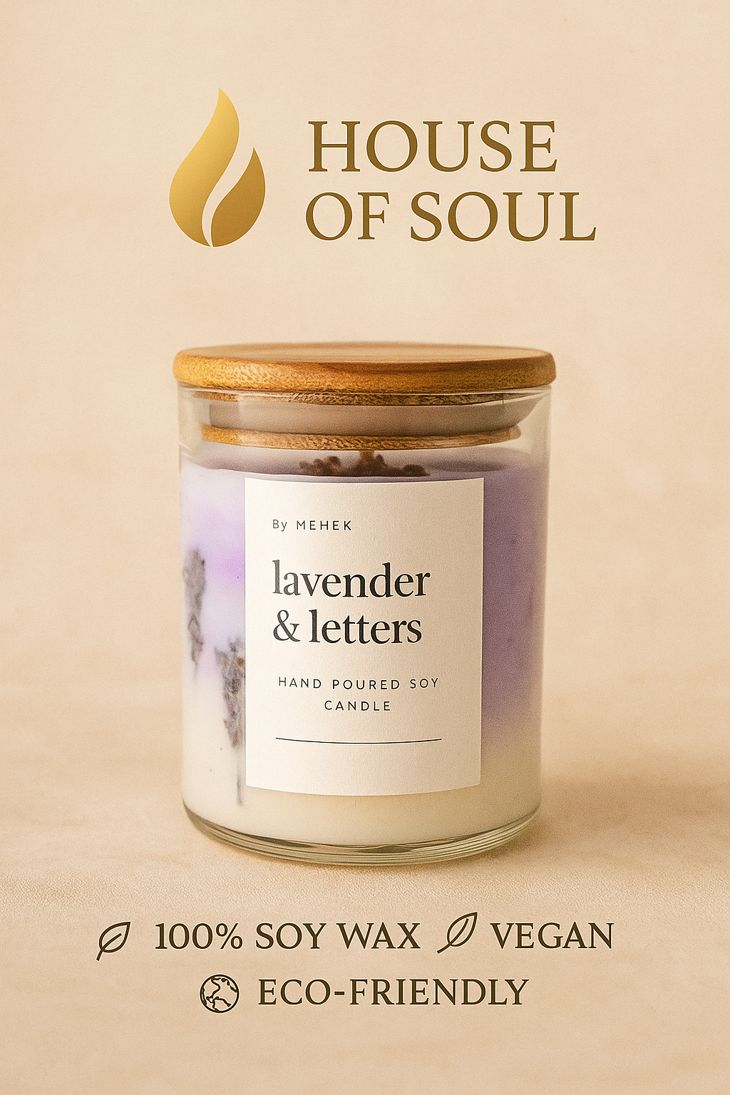 Lavender Latte Scented Soy Candle – Premium Gift for Birthdays, Anniversaries & Special Occasions